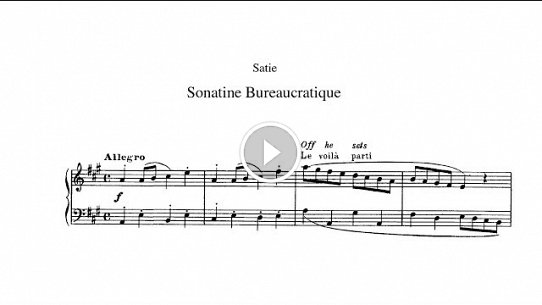 Sonatine bureaucratique : Satie: Sonatine bureaucratique - 3. Vivache