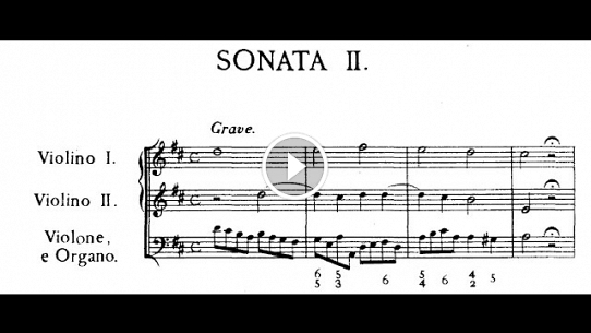 Sonata for 2 Violins, No. 3, Op. 3: Grave