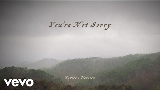 You’re Not Sorry (Taylor’s Version)
