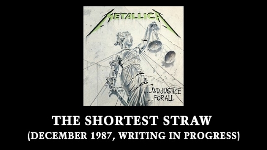 The Shortest Straw (October 1987 / Writing In Progress)