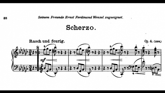 Scherzo in E-Flat Minor, Op. 4